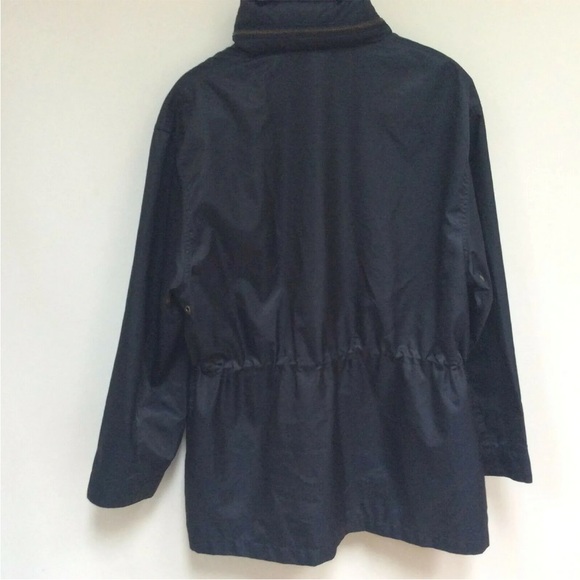 Limited Outdoors Men's Water Resistant 3/4 Anorak Jacket Medium Navy Blue Hood - Picture 7 of 7